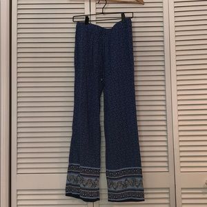 Bohemian blue lounge pants